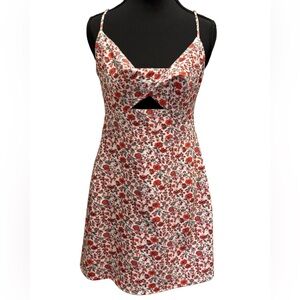 Abercrombie & Fitch Red and White Floral Dress